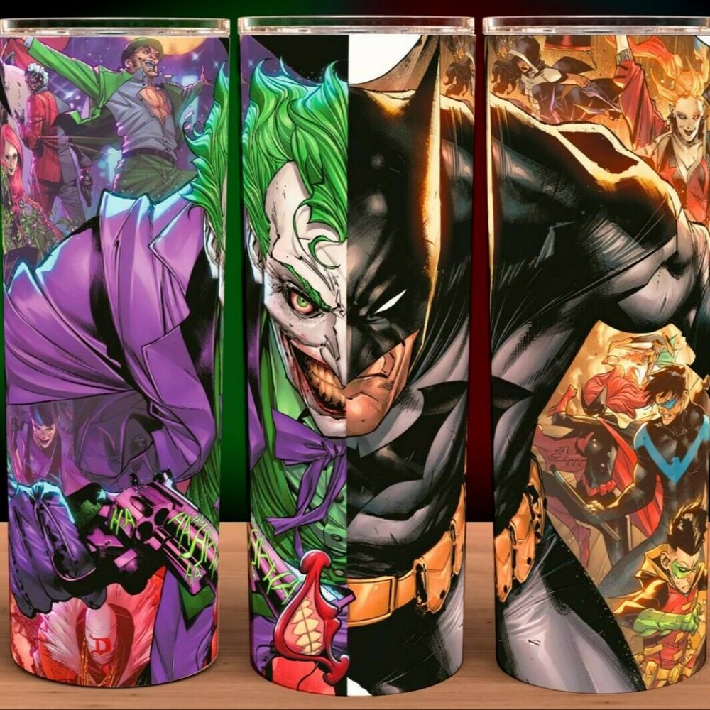 Batman Vs Joker Comic Style Tumbler 20oz